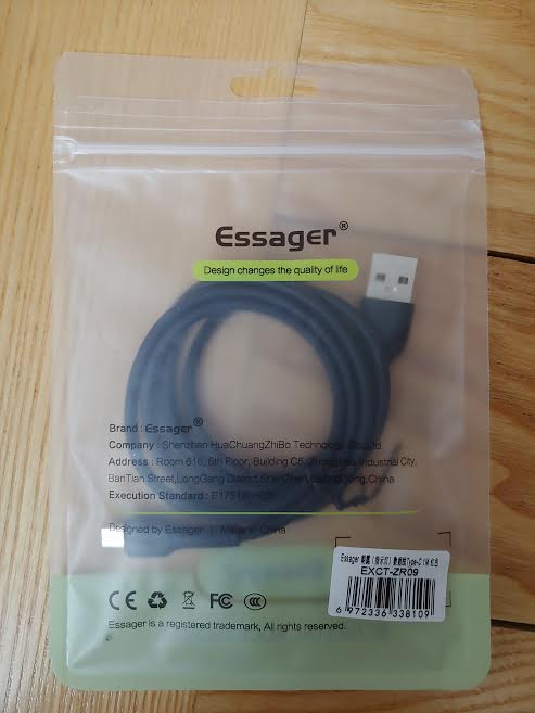 ESSAGER Cáp Sạc Nhanh 3A Cổng Usb Type C( 1M )
