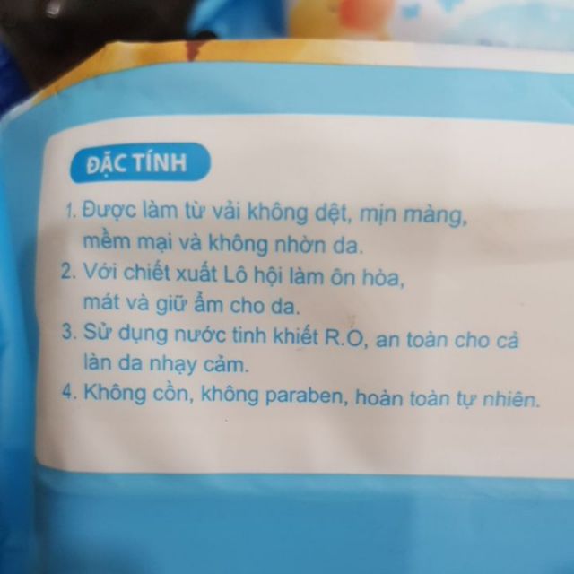 Khăn ướt Nuna không mùi 100 miếng