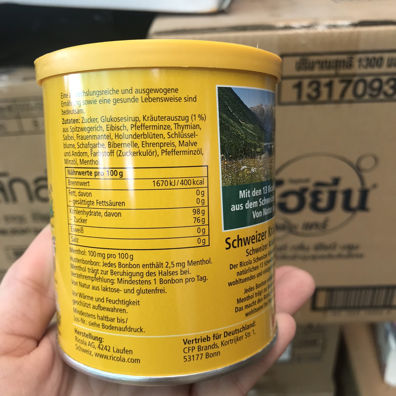 Kẹo ngậm ho thảo mộc Ricola 250g