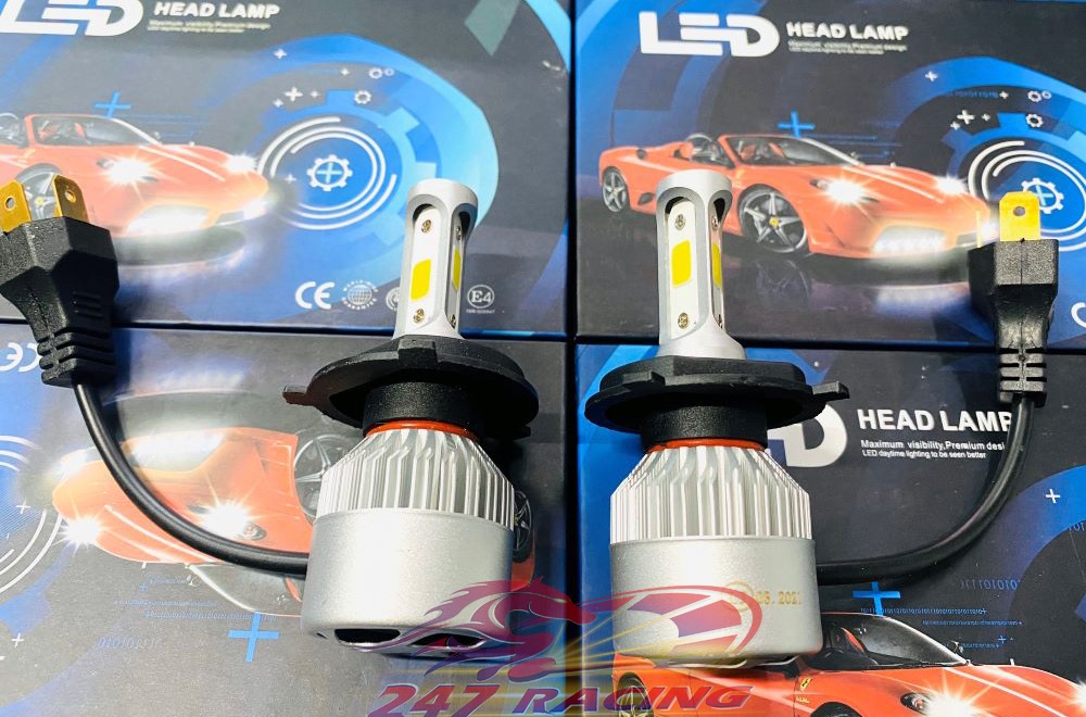 Cặp đèn Led X7 3 tim gắn xe máy Sirius,Exciter,Wave,Dream....Siêu Sáng