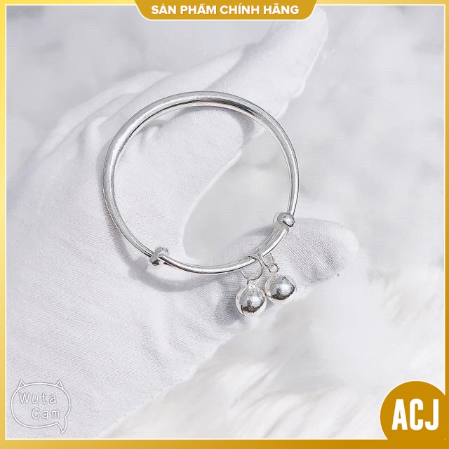 Lắc tay bạc cho bé - lắc tay chuông chuẩn bạc ta mẫu mã đẹp/ Trang sức bạc ACJ uy tín chất lượng