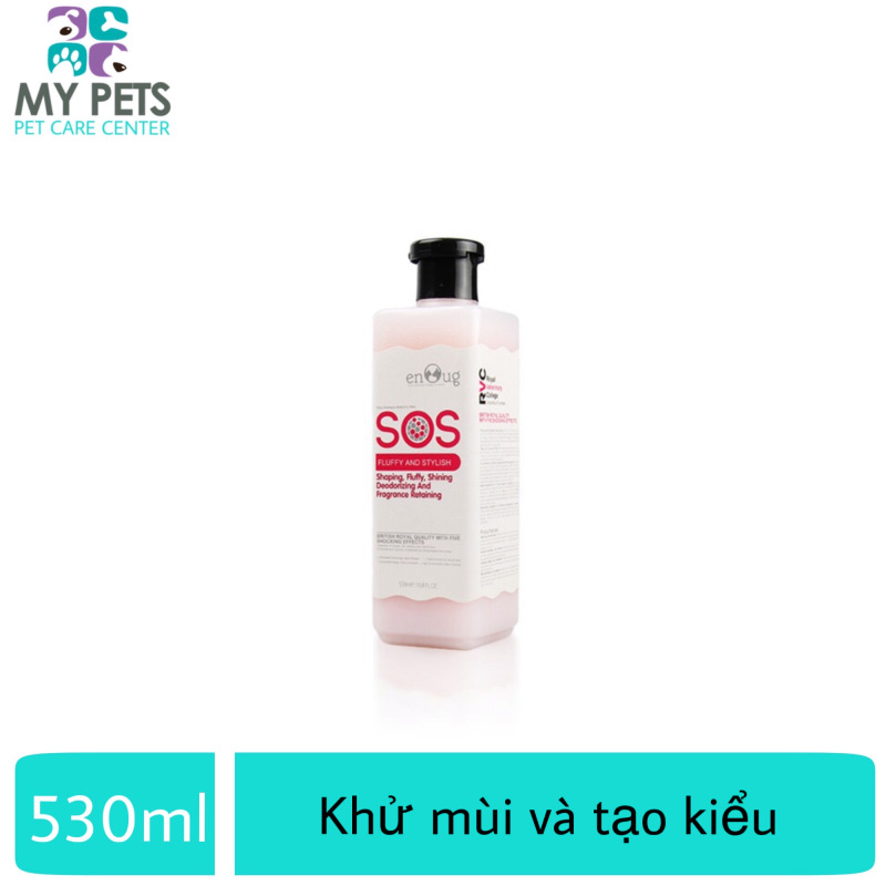 Sữa tắm SOS hồng chuyên gia khử mùi và tạo kiểu cho chó mèo - sữa tắm SOS hồng 530ml