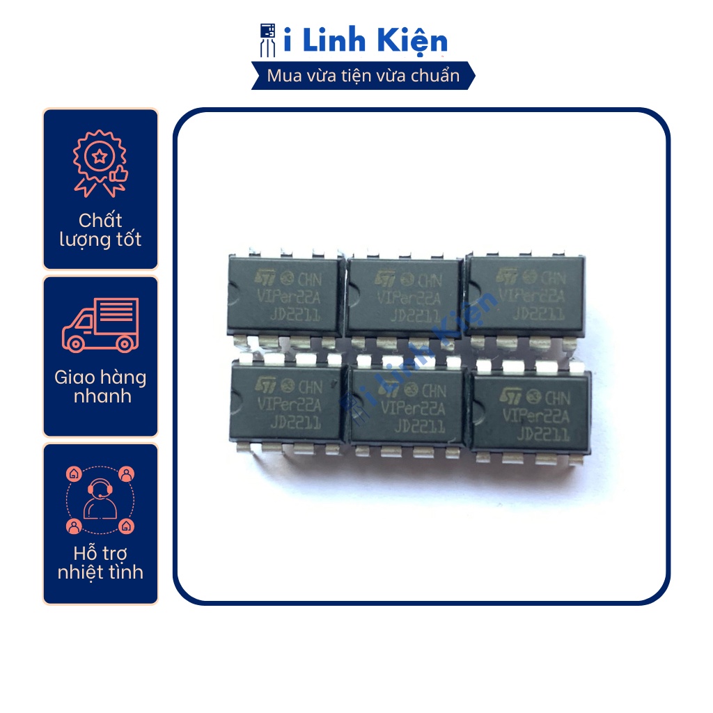 IC nguồn Viper22A chất lượng tốt.