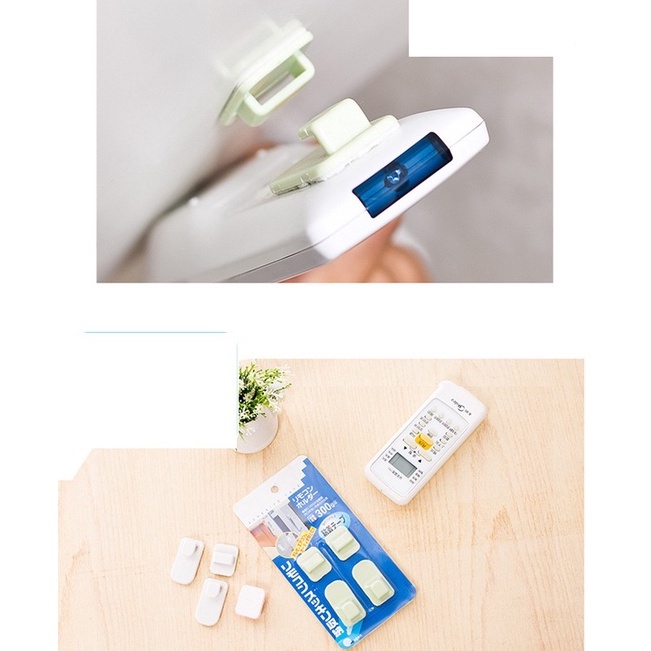 Móc Dán Tường Treo Điều Khiển Móc Gài Treo Đồ Đa Năng Nhựa ABS