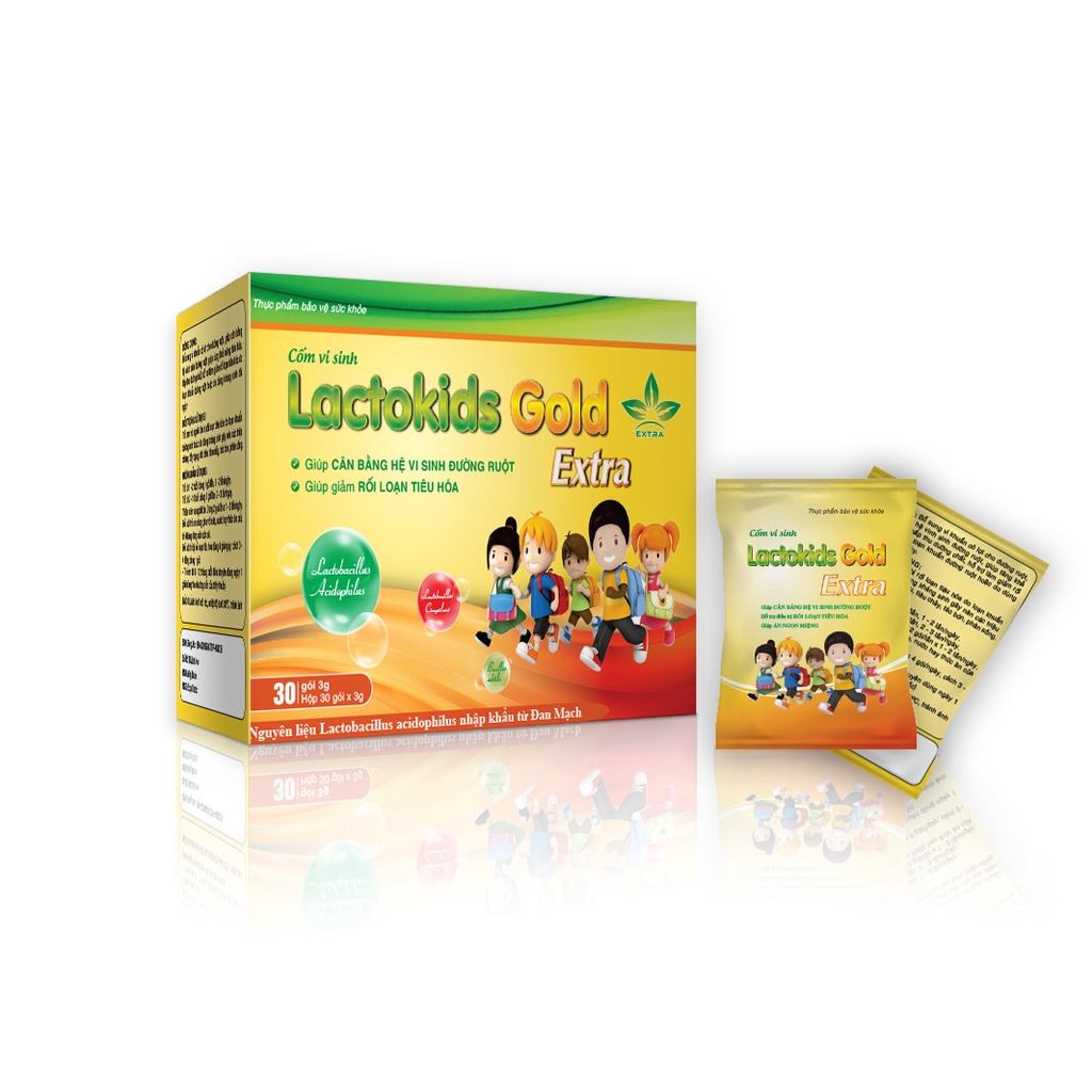 Cốm vi sinh lactokids gold