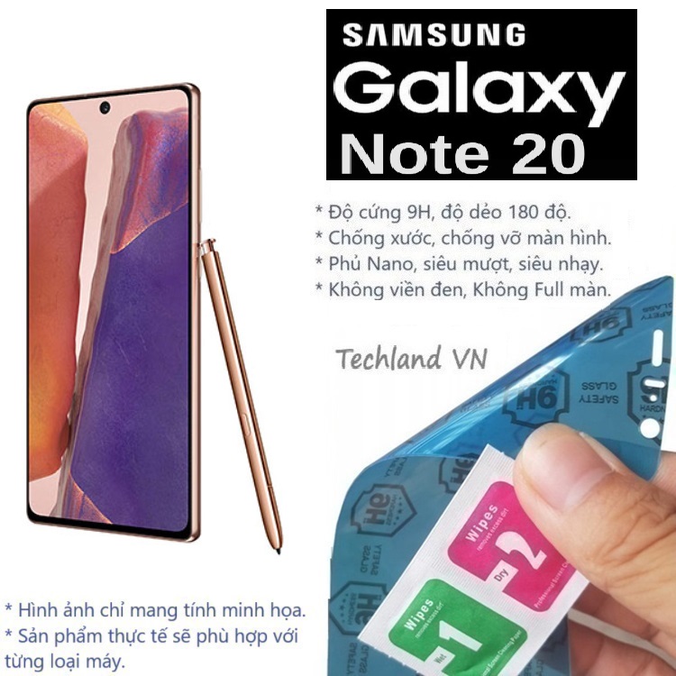Cường Lực Phủ Nano Samsung Note 20 5G - Trong Suốt, Không Full Màn, Không Viền Đen