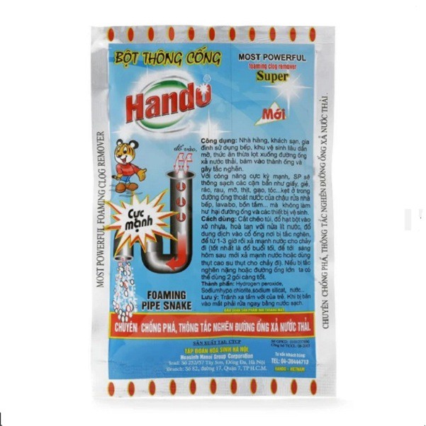 Bột thông cống 100g nội địa Hando cao cấp