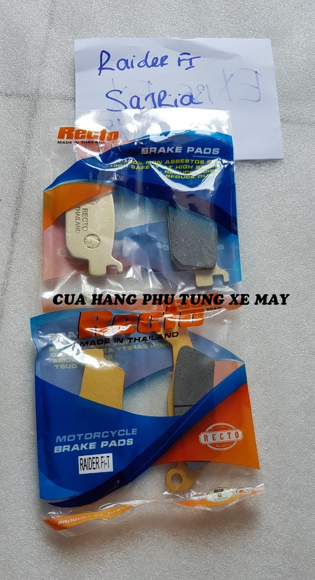 Bố thắng đĩa Recto ( 2 cặp trước - sau ) cho xe Raider Fi/ Satria