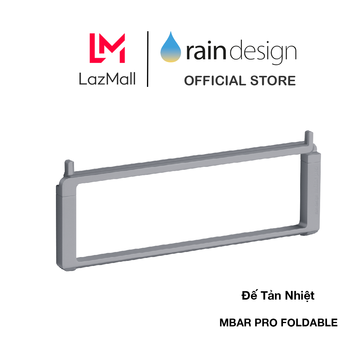 GIÁ ĐỠ TẢN NHIỆT RAIN DESIGN (USA) MBAR PRO FOLDABLE LAPTOP GRAY - RD-10083
