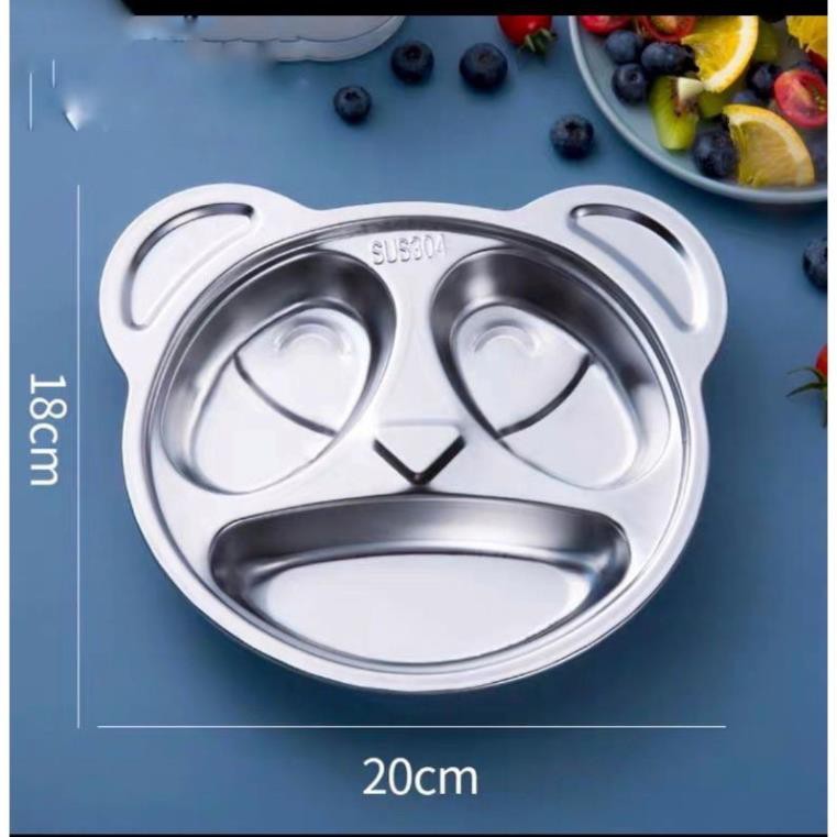 khay cơm,khay ăn dặm cho các bé inox 304 cao cấp