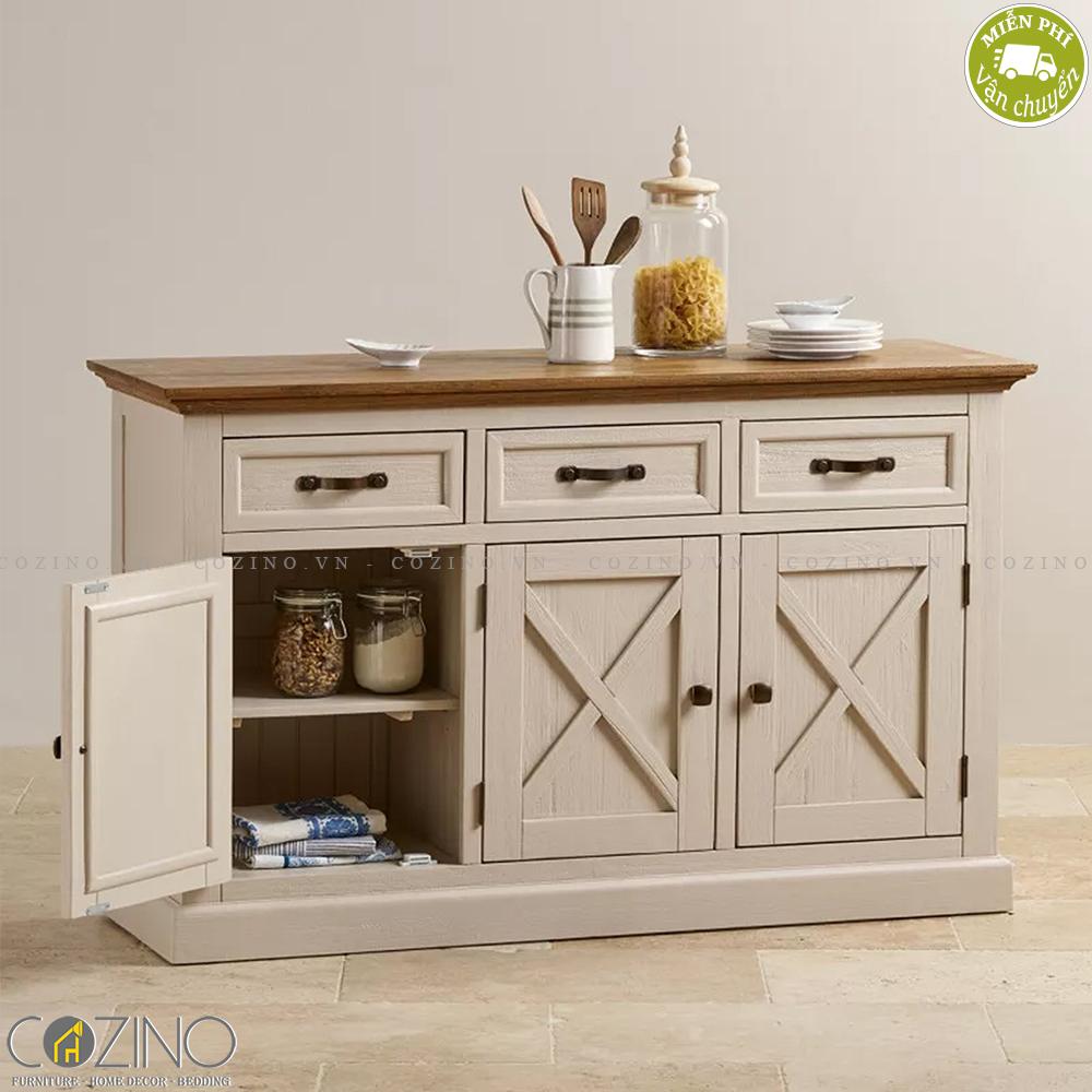 Tủ chén lớn Sark gỗ sồi Cozino