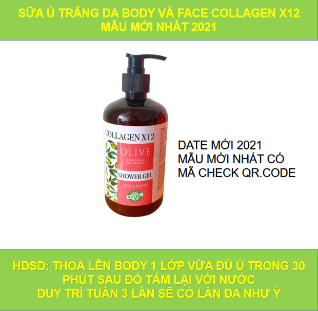có check mã qcode sữa tắm truyền trắng collagen x12 dành cho mặt và body chai 500ml siêu to - tuyển sỉ độc quyền my pham aloevera