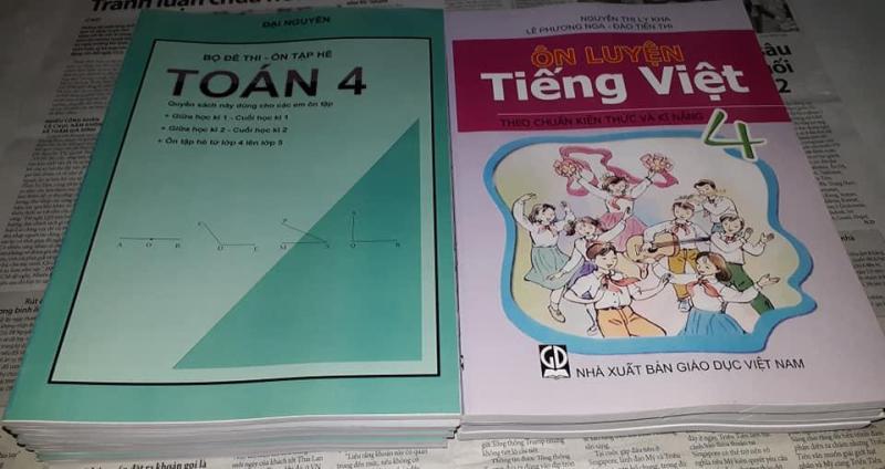 Mua Bộ đề thi Môn Toán lớp 4 + Ôn luyện Tiếng Việt lớp 4 (thi giữa học kì 1, cuối học kì 1, giữa học kì 2, cuối học kì 2)