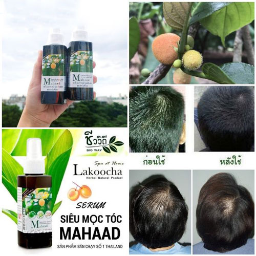 Xịt thảo mộc mọc tóc Mahaad 120ml Thái Lan