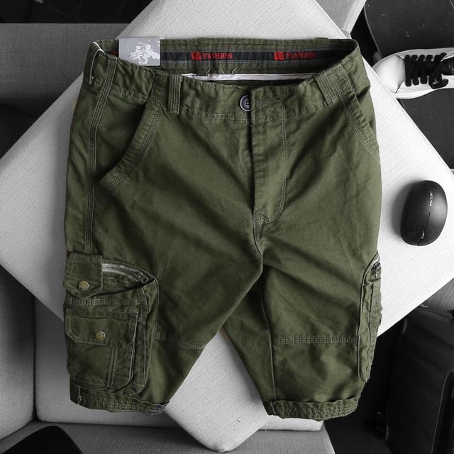 Quần short kaki nam túi hộp cao cấp t38