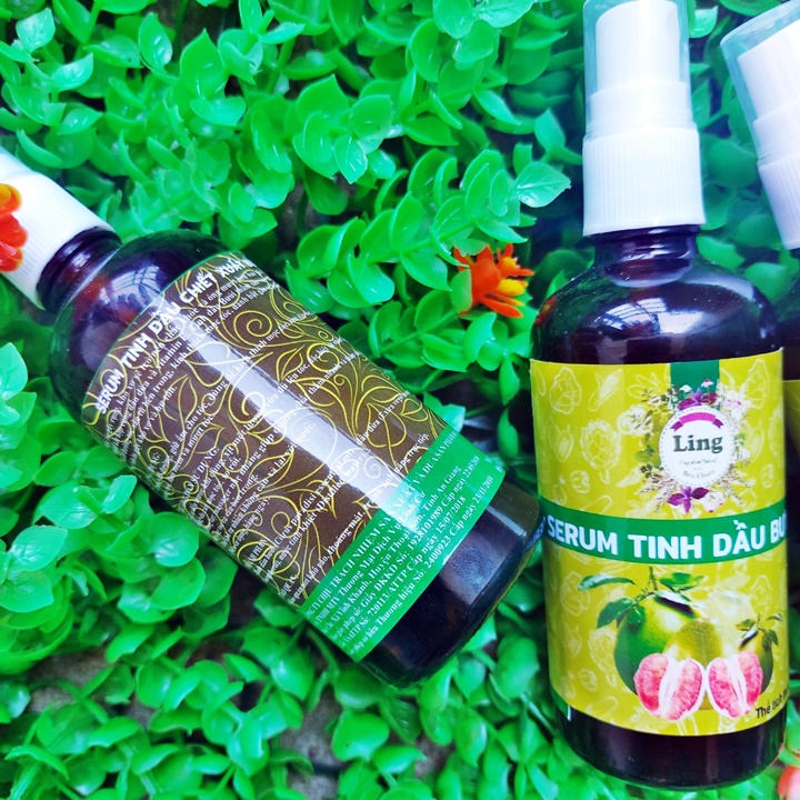 [HCM]Tinh dầu bưởi mọc tóc hói gàu Ling 100ml