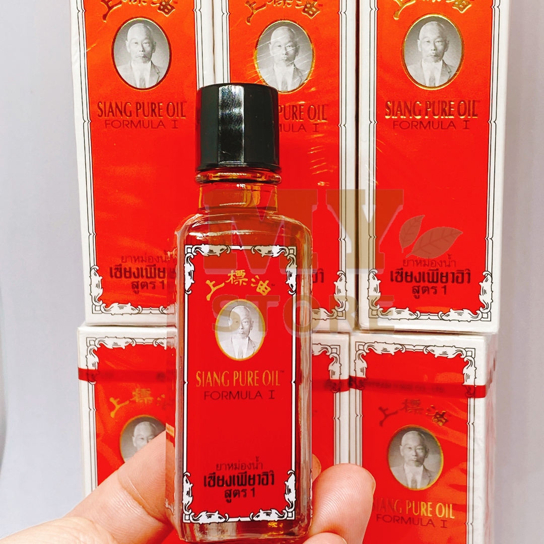 (Chính Hãng) Dầu Gió Đỏ Ông Già Siang Pure Thái Lan 25cc