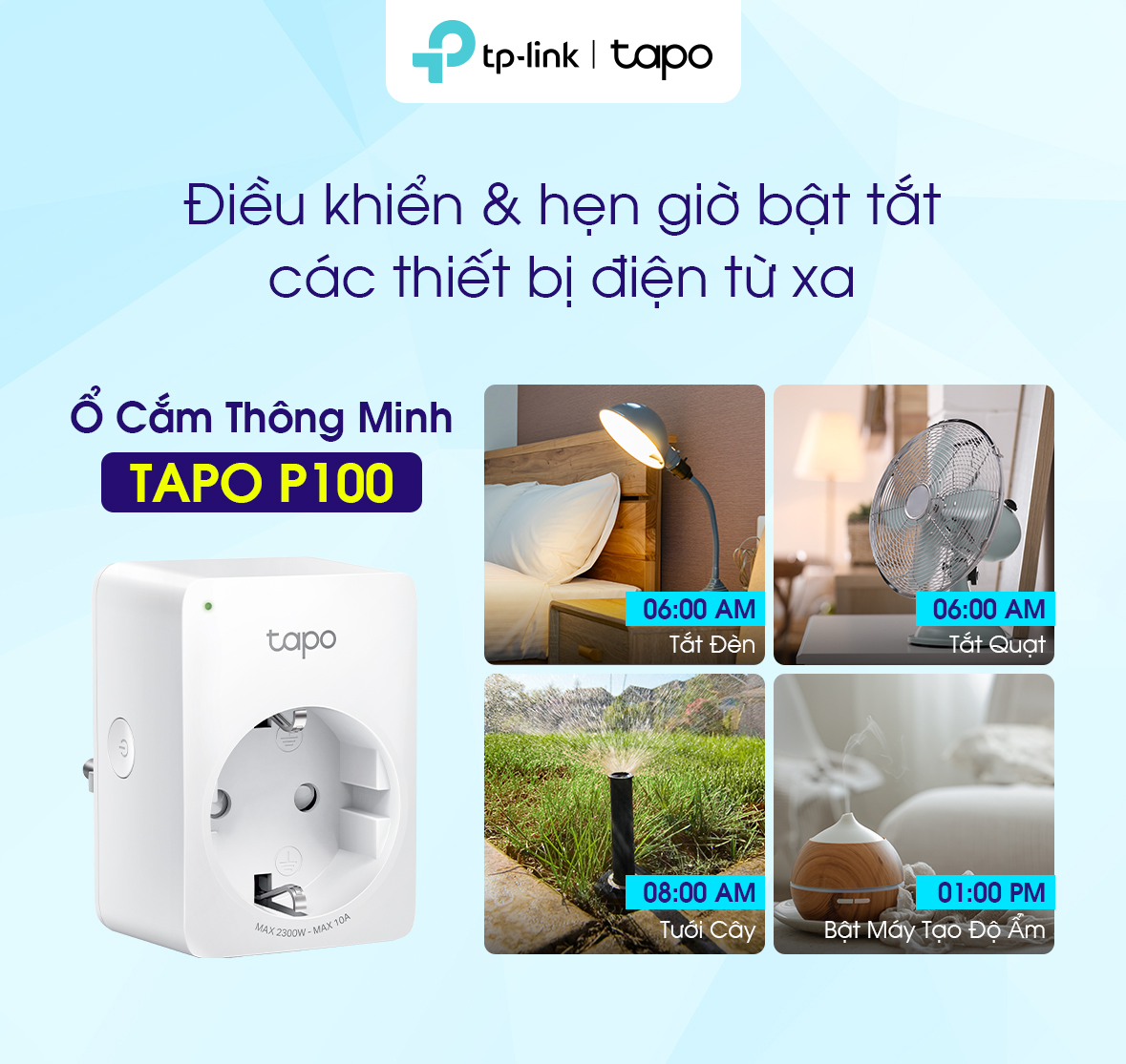 [ View Now ] Tp-Link P100 Smart Socket, Remote Control – On/Off Connected Devices, Set Schedule – Timer, Remote Mode – Automatically Turn Device On And Off At Different Times To Make Someone Feel At Home.