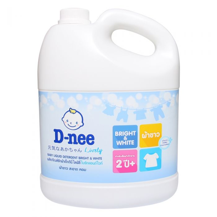 [HCM]NƯỚC GIẶT XẢ D NEE 3000ML [MÀU TRẮNG] THÁI LAN