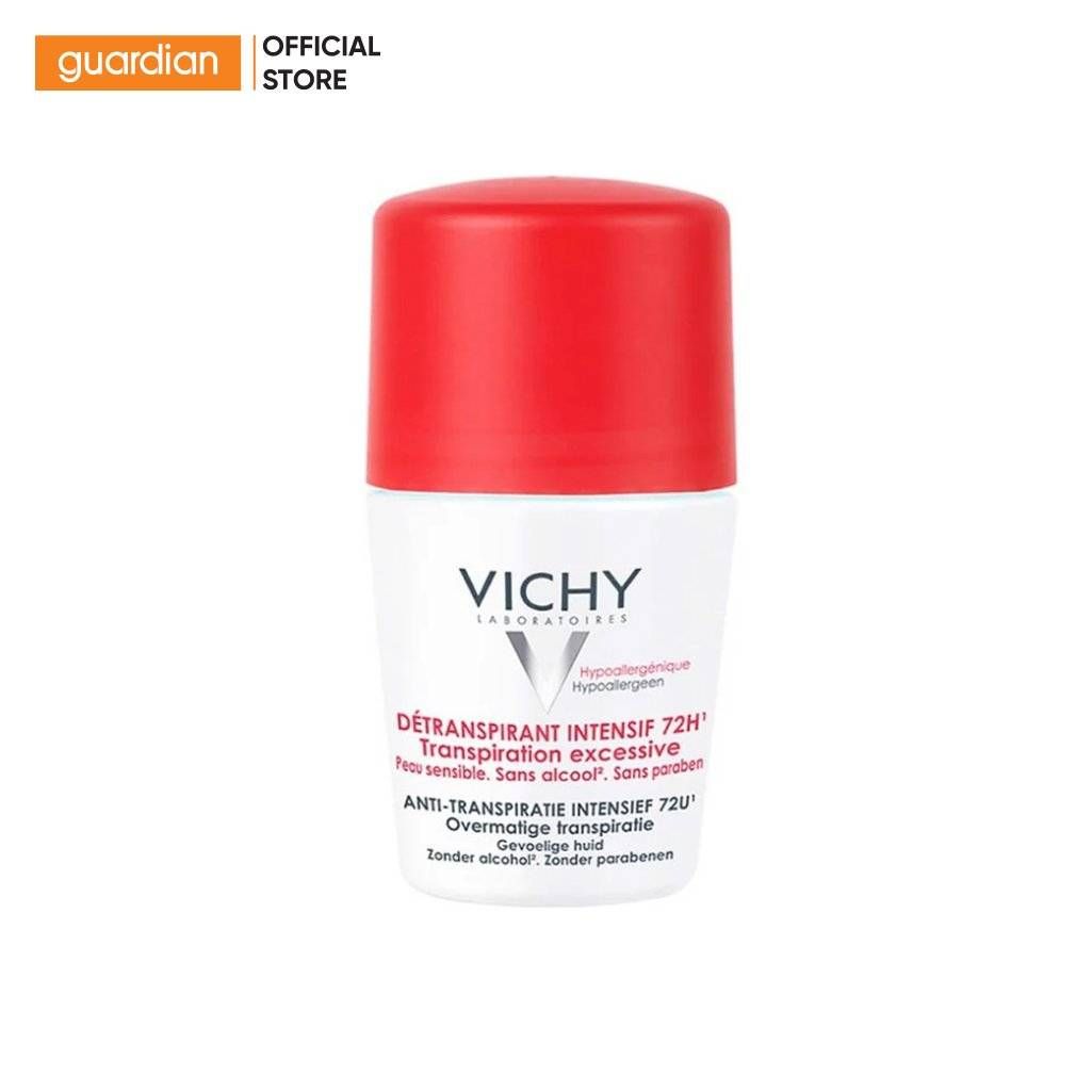 Lăn Khử Mùi Giúp Khô Thoáng Vùng Da Dưới Cánh Tay Suốt 72H Detransprirant Intensif Vichy 50Ml