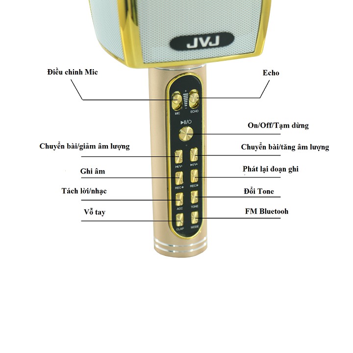 Micro karaoke bluetoth JVJ YS-91 - Micro không dây hỗ trợ ghi âm cam kết hàng đúng mô tả chất lượng đảm bảo xin vui lòng inbox shop để được tư vấn thêm