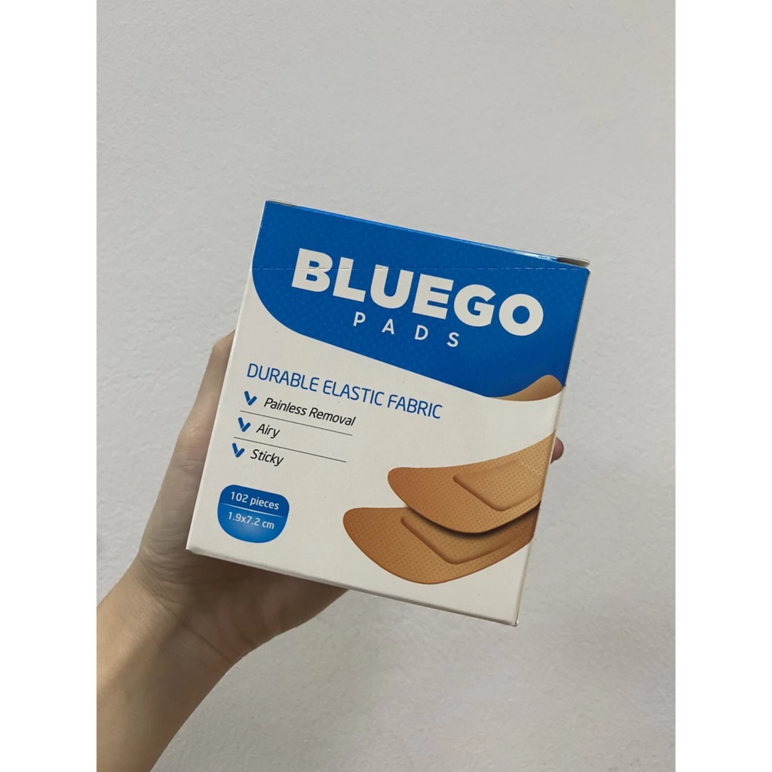 Băng cá nhân bluego hộp 102 miếng dính chắc