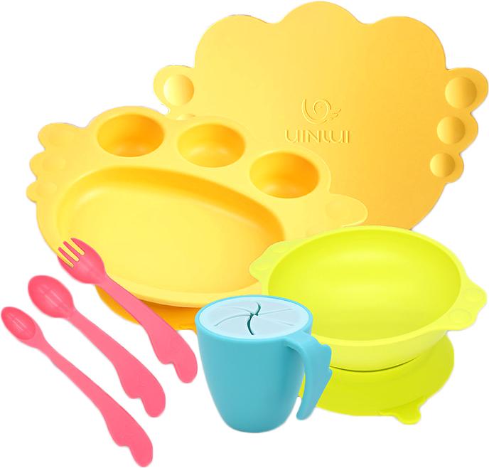 Set khay ăn dặm cho bé Uinlui 10 món - ALADDIN VINA