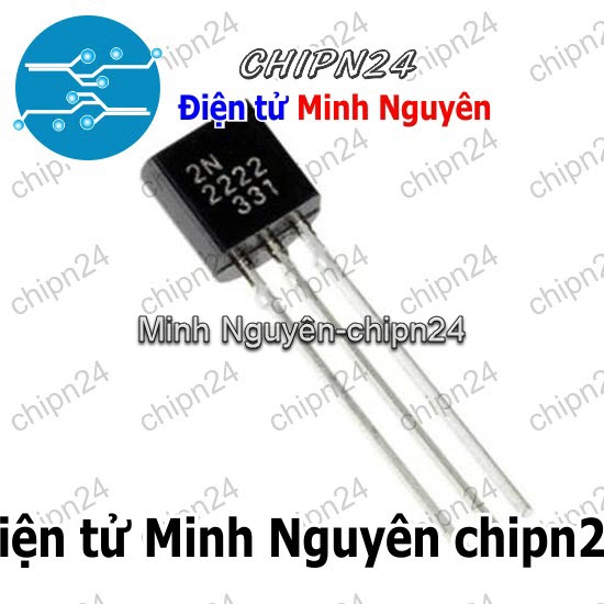 [25 con] (KT1) Transistor 2N2222 TO-92 NPN 600mA 40V (2222) - HH000907