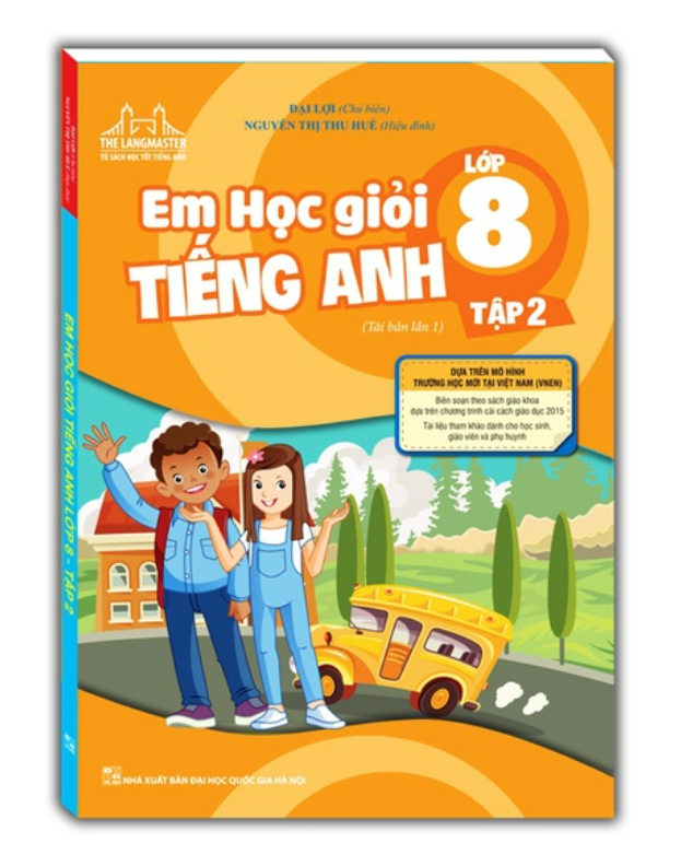 Sách - Combo 2c Em học giỏi tiếng Anh lớp 8 (T1+T2)