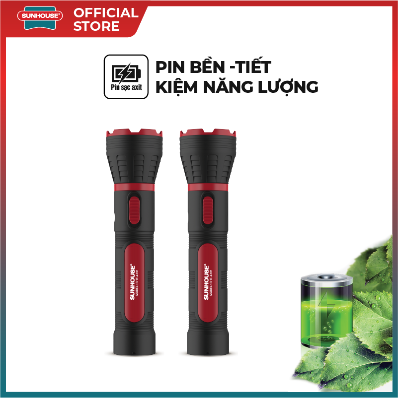 Đèn pin tay cầm SUNHOUSE SHE-4131 cỡ trung