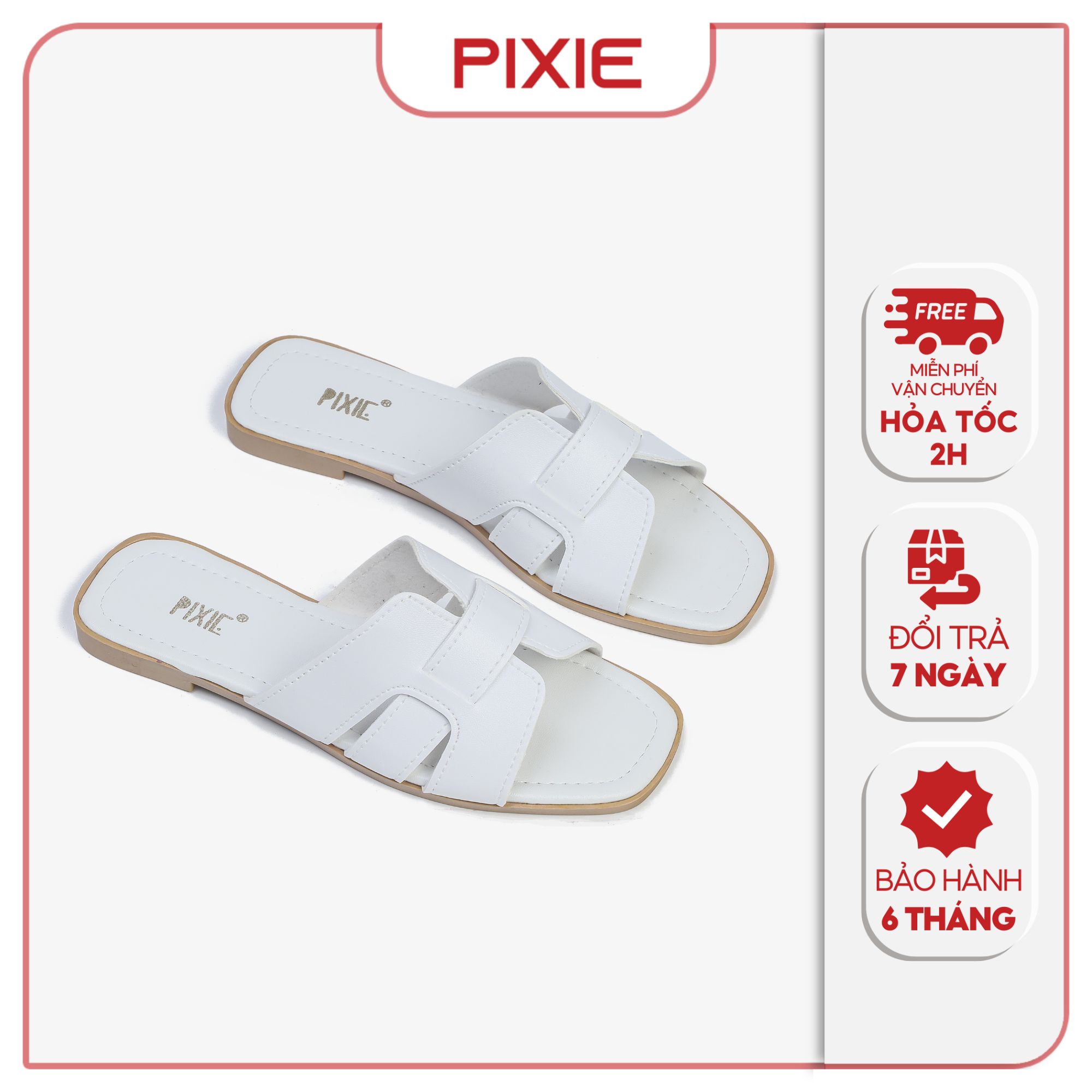 Dép Bệt Nữ Kiểu Quai Đan Chữ H Pixie E118