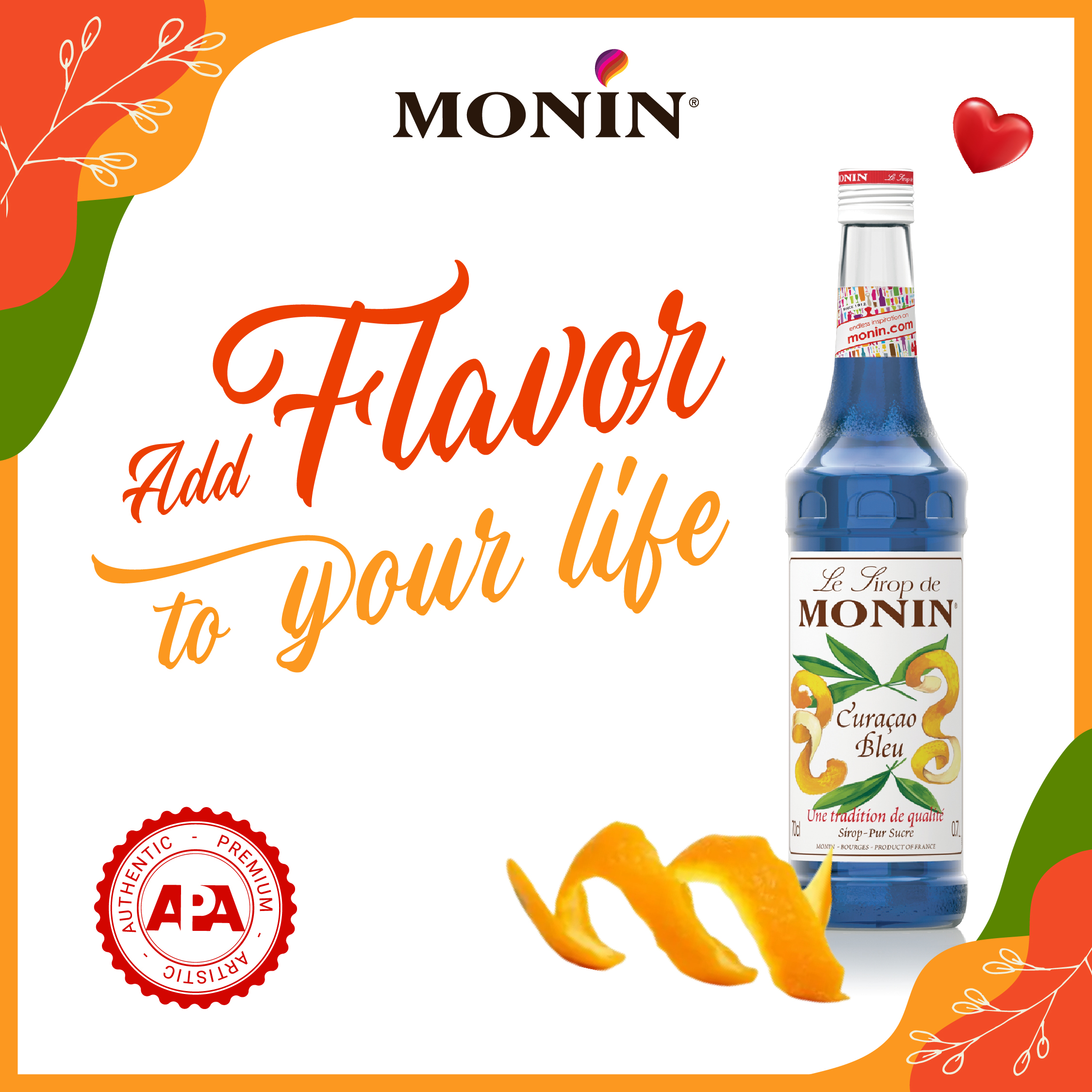 Siro Vỏ Cam MONIN - 700ML