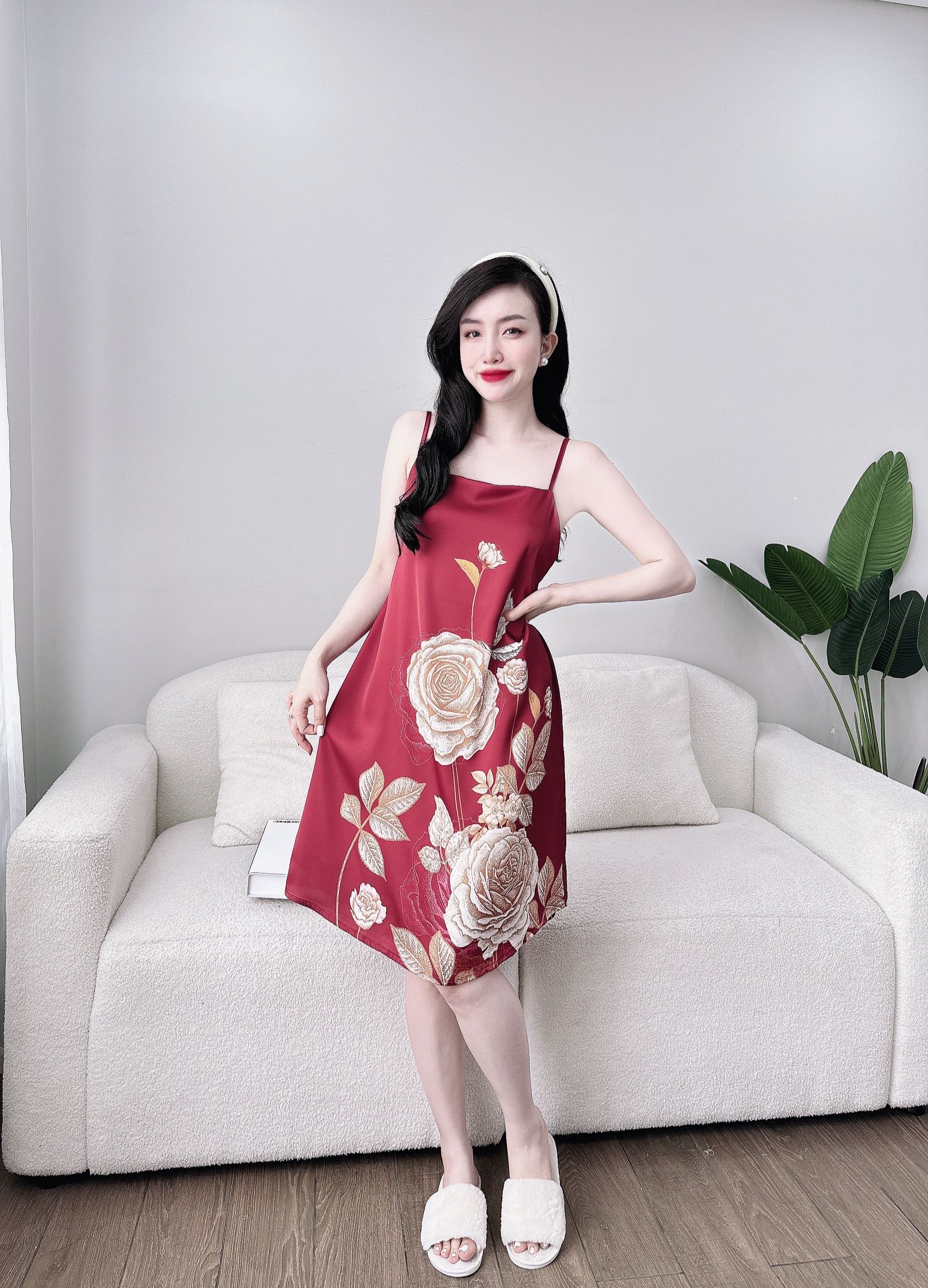 [HCM]DB116- Đầm Lụa Trơn Cao Cấp