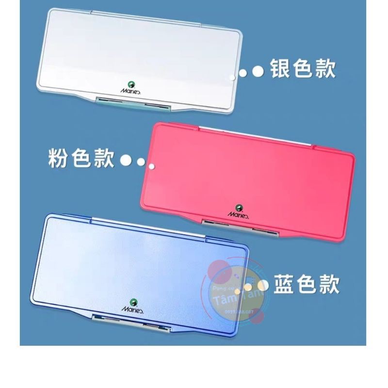 Vĩ pha màu maries, palette pha màu marie's 18 ô và 32 ô mã hàng h-028, h029
