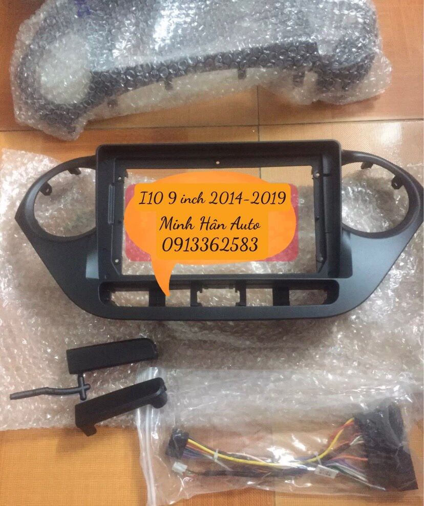 Mặt dưỡng màn hình android cho xe huyndai i10 2014-2020 kèm dây nguồn zin theo xe