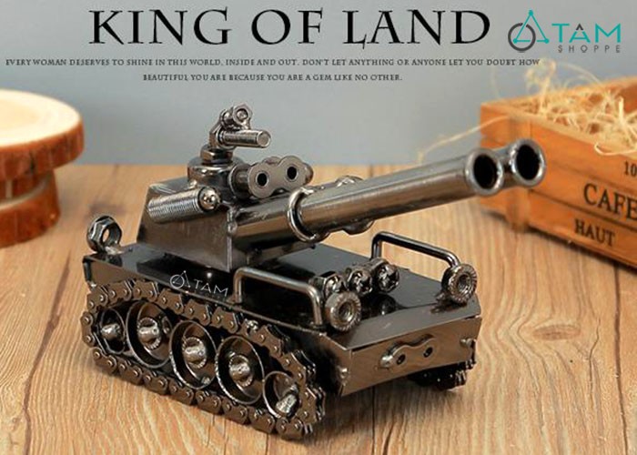 [HCM]Xe Tăng Mô Hình Sắt 2 Nòng Đại Bác Mhs-Xe-03 - Edrtyuiol