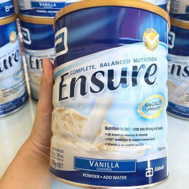 sữa ensure úc lon 850g