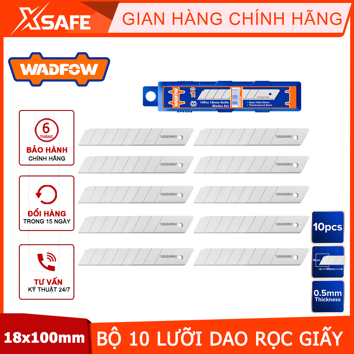 10 pieces of 18x100mm loose blade set