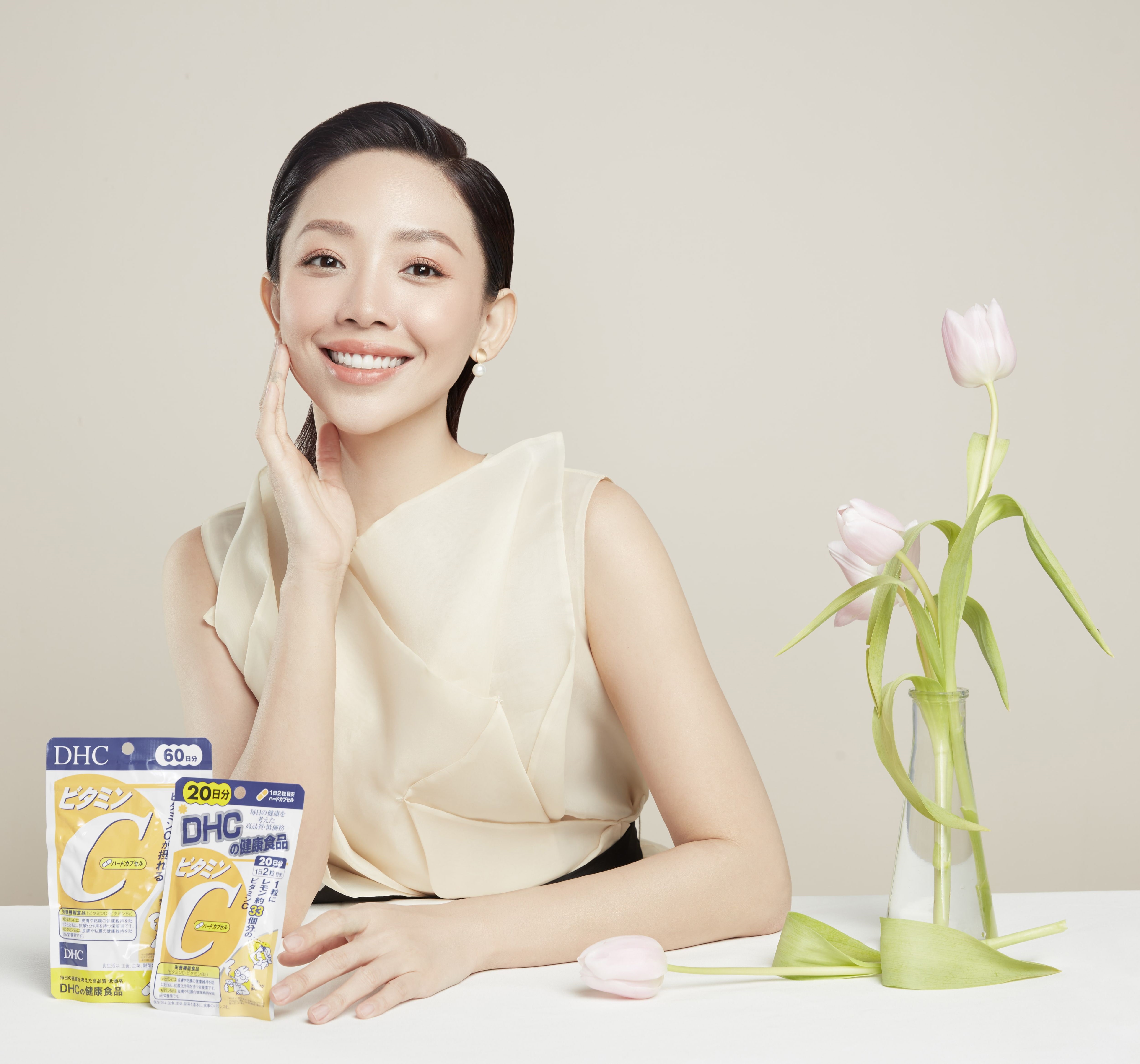 Viên uống bổ sung vitamin C DHC Nhật Bản hỗ trợ sáng da, mờ thâm và tăng cường đề kháng gói 40 viên