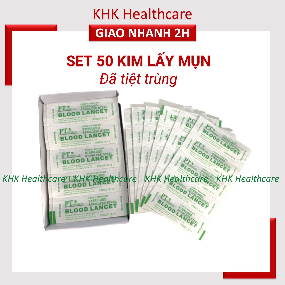 Set 50 Kim lấy mụn dùng trong spa, thẩm mỹ, làm đẹp tại nhà - KHK Healthcare
