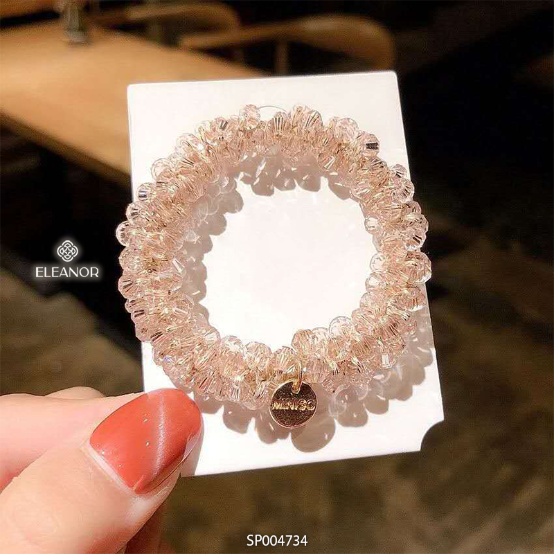 Dây buộc tóc nữ Eleanor Accessories dây cột tóc đính đá pha lê phụ kiện tóc 4037
