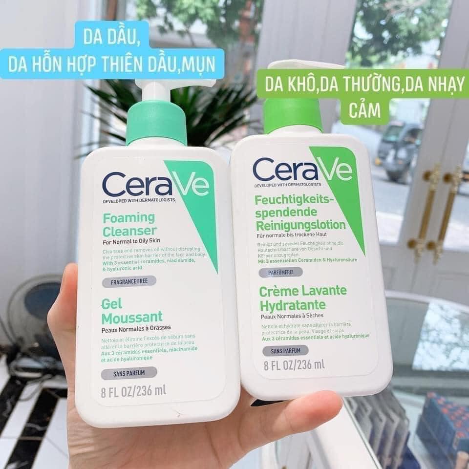 Sữa rửa mặt Cerave nội địa Pháp 236ml