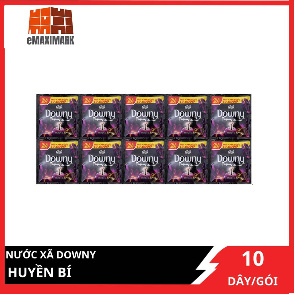 [HCM ship 2h] Nước Xả Vải Downy Huyền Bí Dây 10 Gói (20ML/Gói)