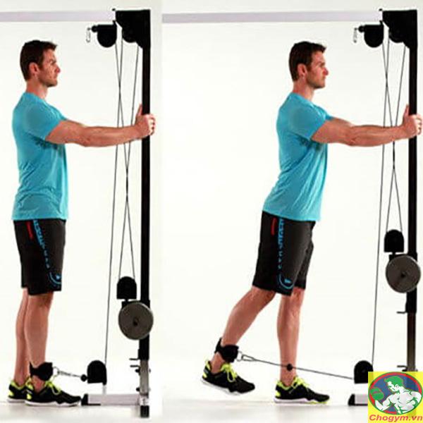 Đai Cổ Chân Tập Mông Boer Sport | Dây Quấn Cổ Chân Kickback, Phụ Kiện Máy Cáp Tập Mông Đùi Gym (1 Đôi)