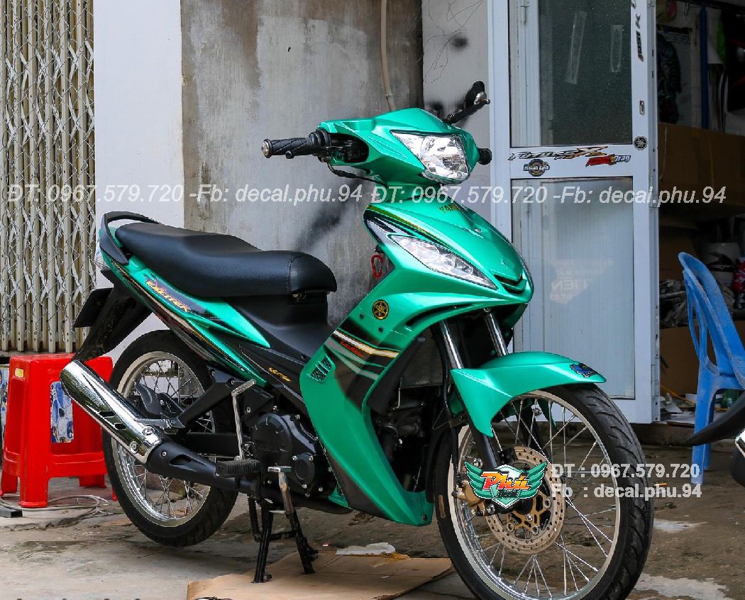 Tem rời exciter 2006-2010 xanh đen