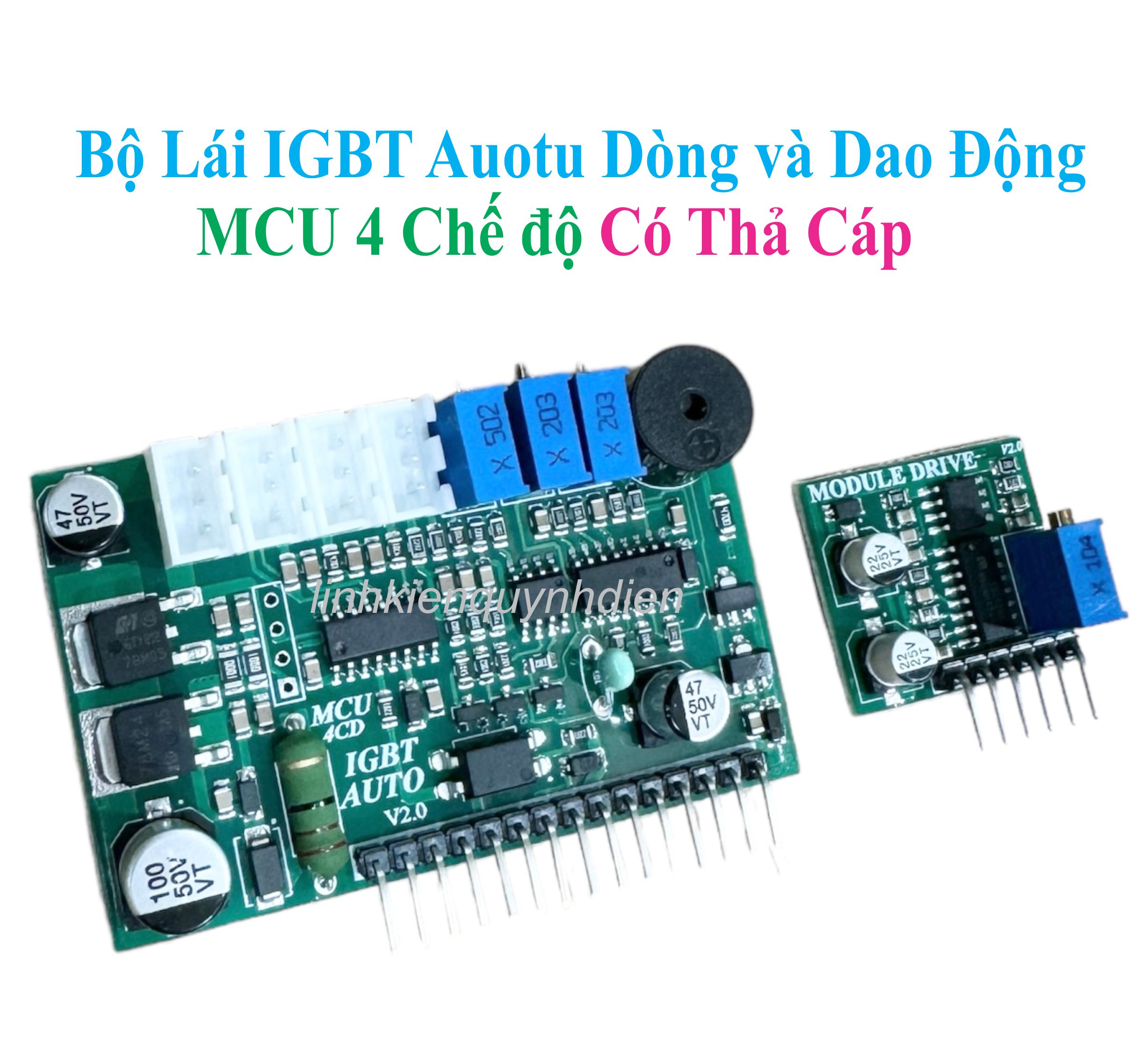Module lái igbt 4 chế độ auto dòng + module lái fet ka3525 - linh kiện điện tử quỳnh diễn