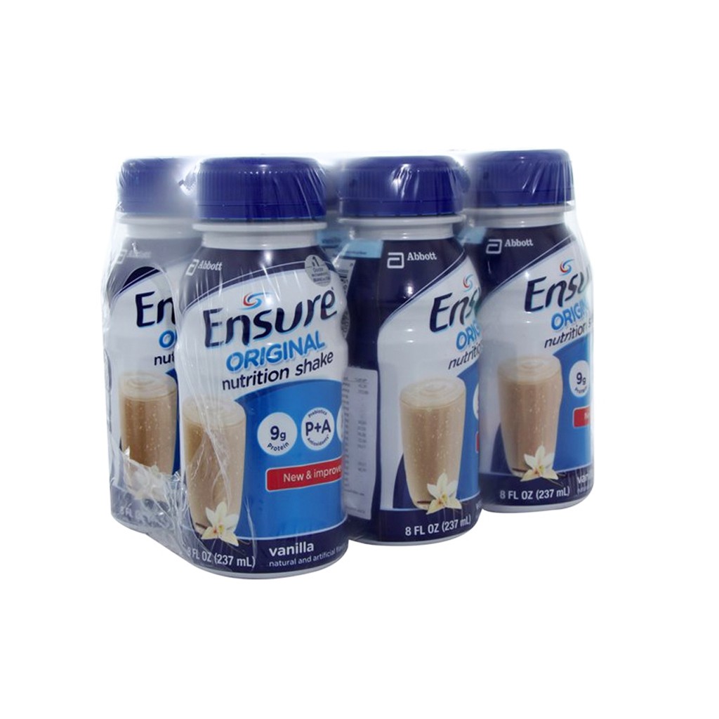 Thùng 24 chai sữa Ensure nước vani 237ml