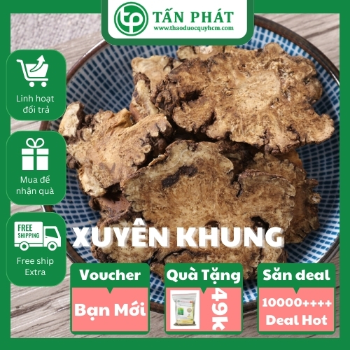 [Hàng loại 1] Xuyên khung sấy khô 500g - tấn phát - Hỗ trợ cải thiện sức khoẻ cực kỳ hiệu quả