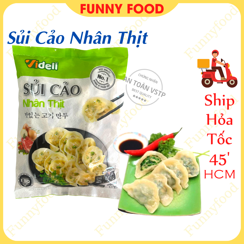Sủi cảo nhân thịt videli – sủi cảo ngon túi 1kg – – funnyfood