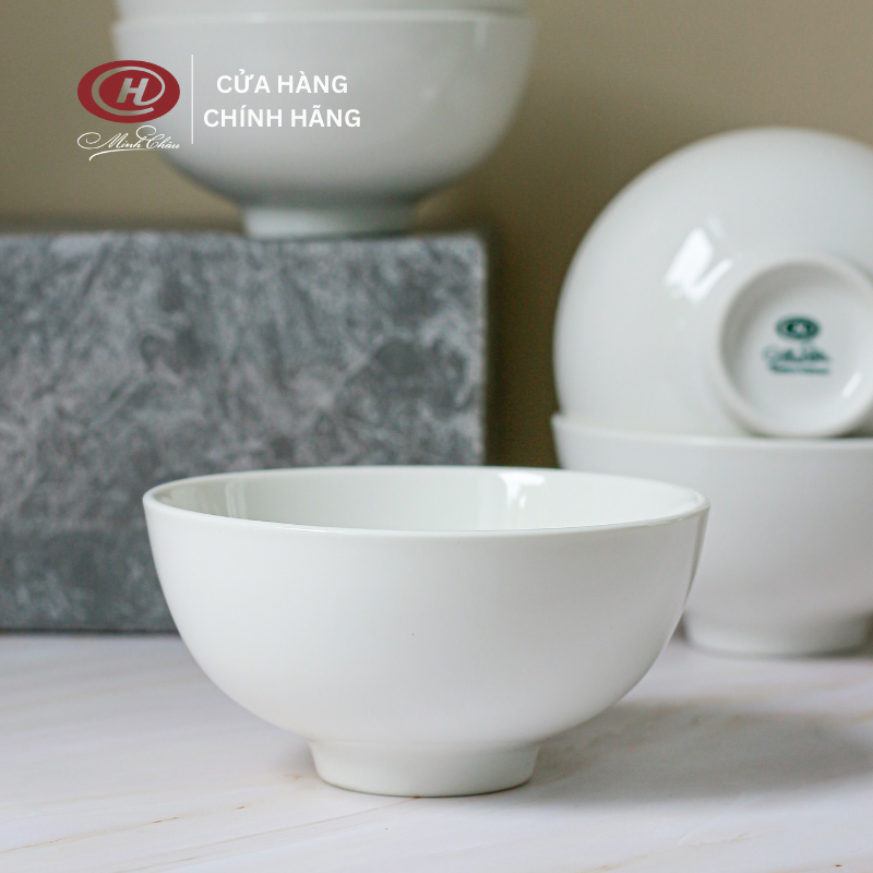 Bát Cơm Sứ 11cm Minh Châu - Trắng Trơn - C06